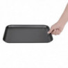 Anodized Aluminum Cooking Plate 420 x 305 mm - Vogue - Fourniresto