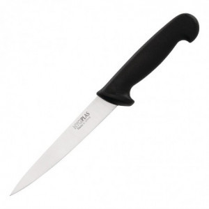 Messer mit 15 cm schwarzer Filetierklinge - Hygiplas - Fourniresto
