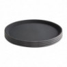 Plateau Rond Noir Antidérapant Ø 356 Mm - Olympia KRISTALLON - Fourniresto