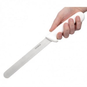 Brotmesser Weiß Klinge 20,5 cm - Hygiplas - Fourniresto