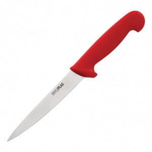 Messer mit roter Filetierklinge 15 cm - Hygiplas - Fourniresto