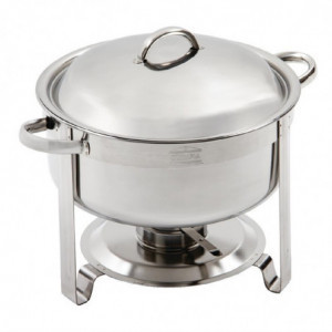 Samen Chafing Dish Vienna van roestvrij staal 7,5 L - Olympia - Fourniresto