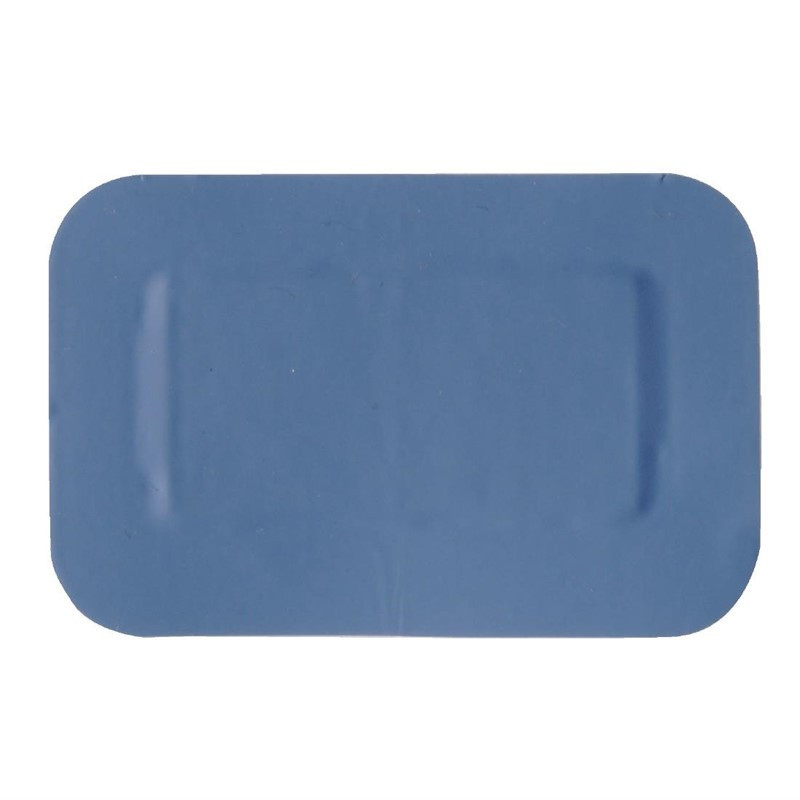 Verwijderbare blauwe pleisters 28 x 38 mm - Pak van 50 - FourniResto - Fourniresto