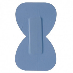 Pflaster für blaue Fingerkuppen Standard 75 x 45 mm - Packung mit 50 Stück - FourniResto - Fourniresto