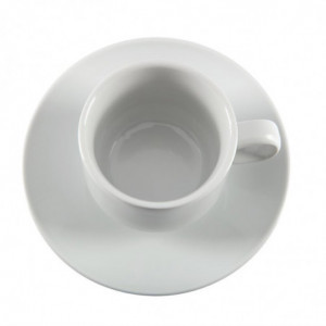 Stapelbare Witte Theekop Whiteware 200 Ml Ø 80 Mm - Set Van 12 - Olympia - Fourniresto