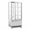 Witte Positieve Koelvitrine 2 Gebogen Deuren 86 L - Polar