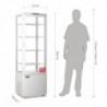 Positive White Curved Door Refrigerated Display 235 L - Polar