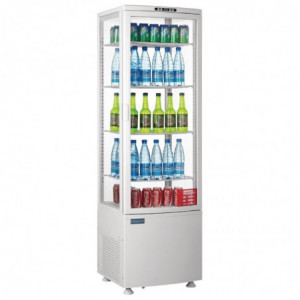 Positive White Curved Door Refrigerated Display 235 L - Polar