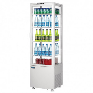 Positive White Curved Door Refrigerated Display 235 L - Polar