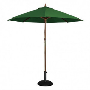 Parasol Vert Rond Ø 2,5 M - Bolero - Fourniresto