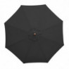 Parasol Zwart Rond Ø 3 M - Bolero - Fourniresto