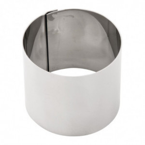 Stainless Steel Mousse Ring Ø 70 mm H 60 mm - Vogue - Fourniresto