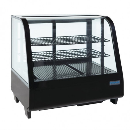 Toonbank Koelvitrine Zwart 100 L - Polar - Fourniresto