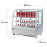 Witte Koelvitrine voor Toonbank - 2 Planken - 100 L - Polar