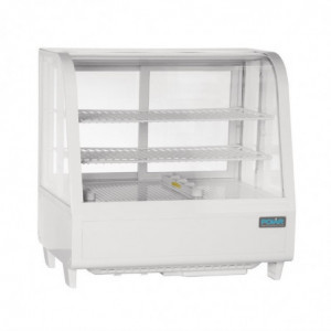 Witte Koelvitrine voor Toonbank - 2 Schappen - 100 L - Polar