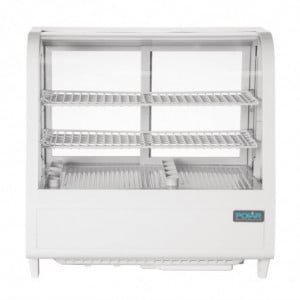Witte Koelvitrine voor Toonbank - 2 Planken - 100 L - Polar