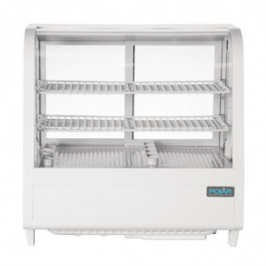 Witte Koelvitrine voor Toonbank - 2 Schappen - 100 L - Polar