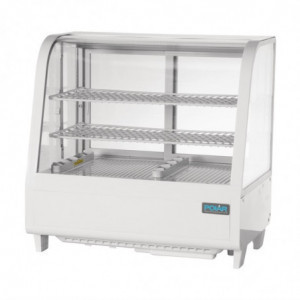 Witte Koelvitrine voor Toonbank - 2 Schappen - 100 L - Polar