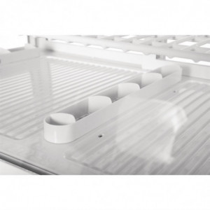 Witte Koelvitrine voor Toonbank - 2 Schappen - 100 L - Polar