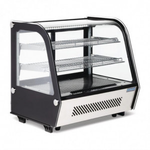 Toonbank Koelvitrine Zwart 120 L - Polar - Fourniresto