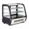 Zwarte Koelvitrine voor Toonbank - 120 L - Polar