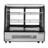 Schwarze Kühlvitrine für Theken - 120 L - Polar