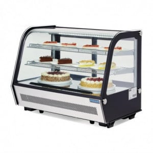 Toonbank Koelvitrine Zwart 160 L - Polar - Fourniresto