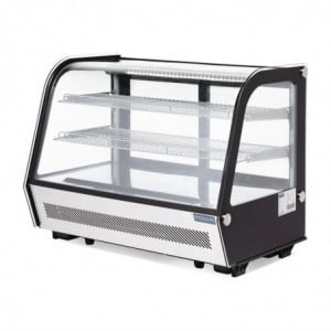 Toonbank Koelvitrine Zwart 160 L - Polar - Fourniresto