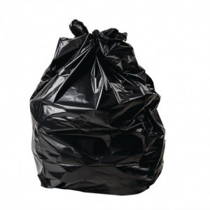 Zwarte vuilniszakken voor een 120 liter perscontainer - Pak van 100 - Jantex - Fourniresto