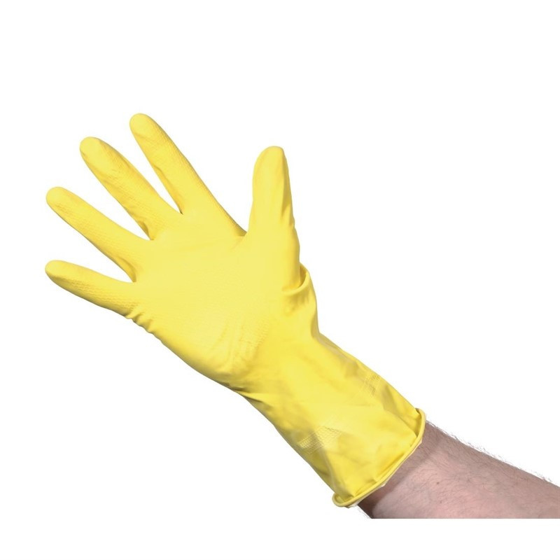 Handschoenen voor meervoudig gebruik Geel Maat L - Jantex - Fourniresto