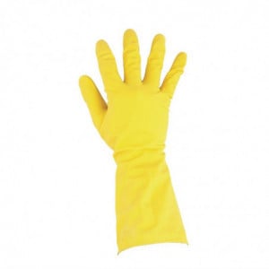 Handschoenen voor meervoudig gebruik Geel Maat S - Jantex - Fourniresto