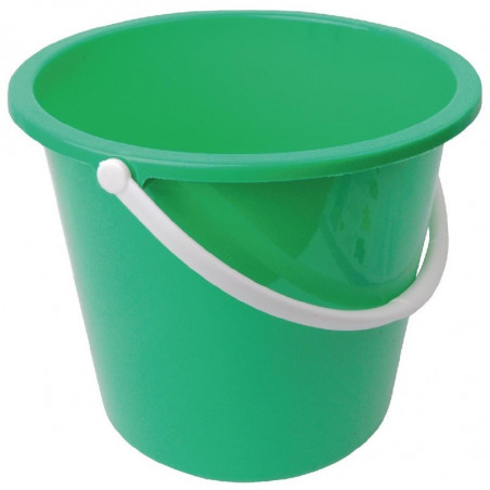 Emmer Rond van Groen Plastic 10 L - Jantex - Fourniresto