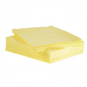 Chiffon Solonet Jaune - Lot De 50 - Jantex - Fourniresto