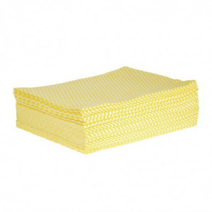 Chiffon Solonet Jaune - Lot De 50 - Jantex - Fourniresto