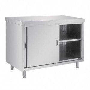 Stainless Steel Freestanding Cupboard 1200 x 600 mm - Vogue - Fourniresto