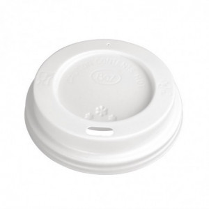 Deksel voor warme drankbeker 230 ml - Set van 1000 - Fiesta - Fourniresto