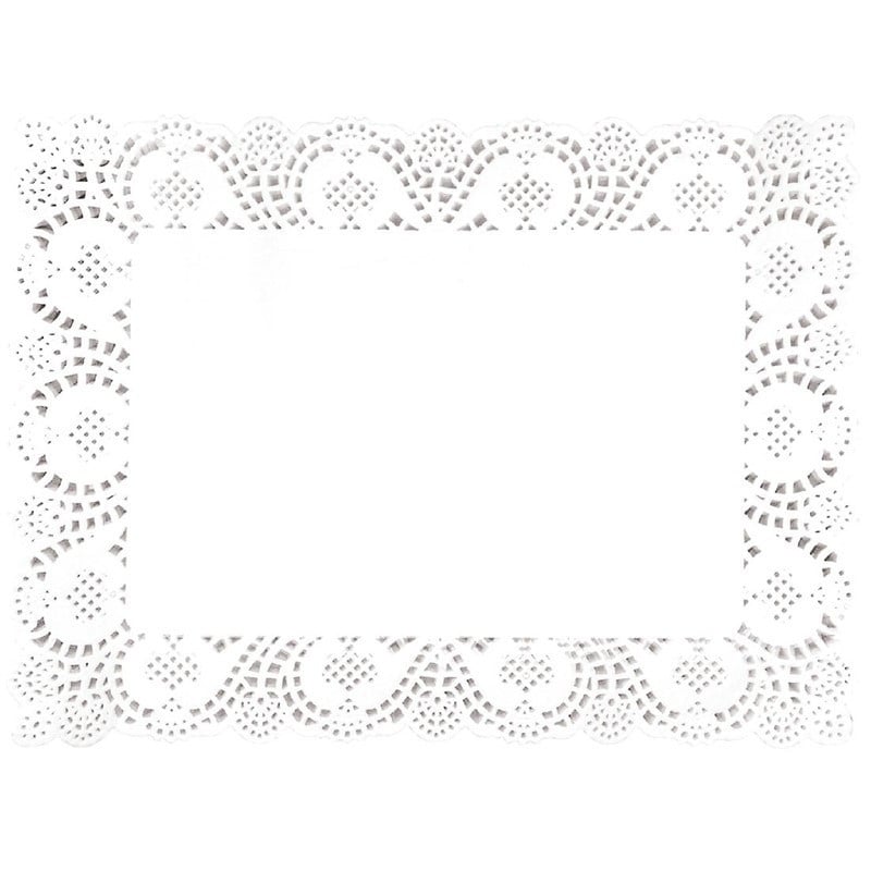 Rectangular Paper Doily 300 x 400 mm - Pack of 250 - Fiesta - Fourniresto