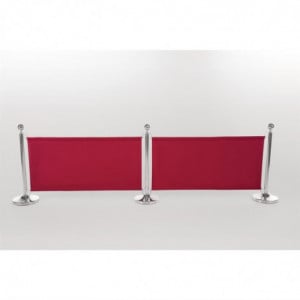Red Canvas Barrier and Fixings - Bolero - Fourniresto