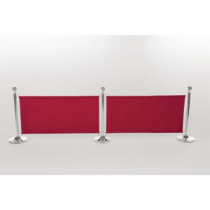 Red Canvas Barrier with Bars and Fixings - Bolero - Fourniresto