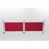 Red Canvas Barrier and Fixings - Bolero - Fourniresto