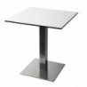 Square Stainless Steel Table Leg 720 x 430 mm - Bolero - Fourniresto