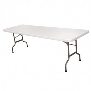 Opklapbare tafel in het midden wit 2430 mm - Bolero - Fourniresto