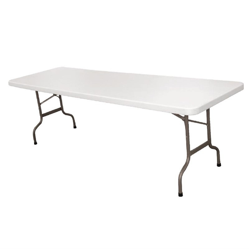 Opklapbare tafel in het midden wit 2430 mm - Bolero - Fourniresto