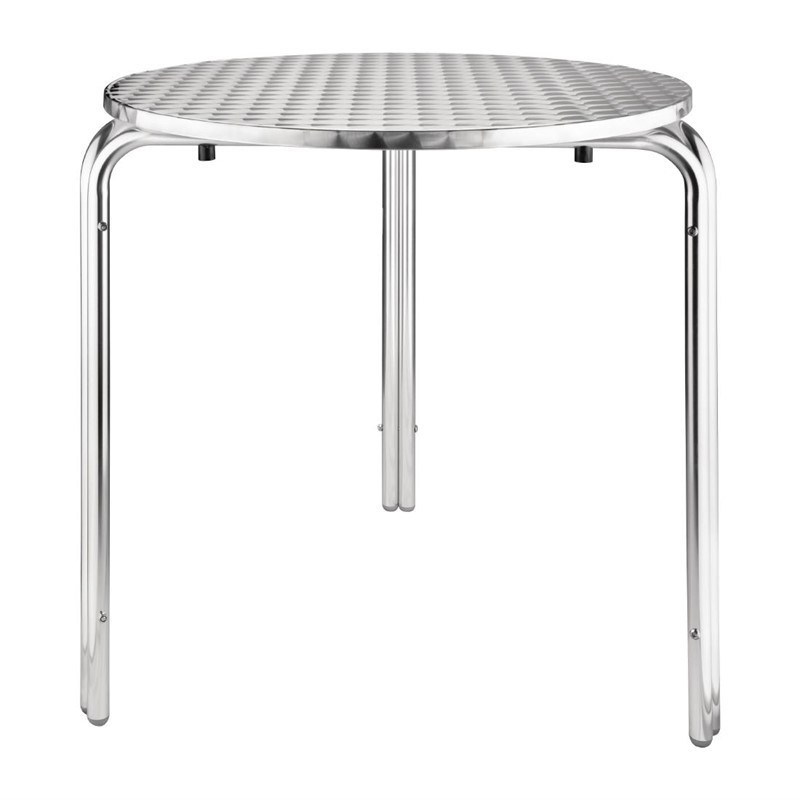 Round Bistro Table in stainless steel - Ø 700 mm - Bolero - Fourniresto