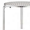 Round Bistro Table in stainless steel - Ø 700 mm - Bolero - Fourniresto