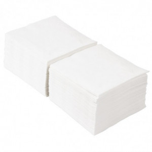 White Cocktail Napkin 2 Ply 400 x 400 mm - Pack of 1500 - FourniResto - Fourniresto