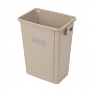 Recyclingcontainer Beige van Polypropyleen 56 L - Jantex - Fourniresto