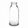 Mini Bouteille de Lait en Verre 200 ml - Lot de 12 - Olympia - Fourniresto