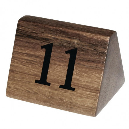 Numéros de Table en Bois de 11 à 20 - Olympia - Fourniresto
