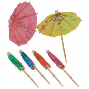 Parasol En Papier De Différentes Couleurs - Lot De 144 - Fiesta - Fourniresto